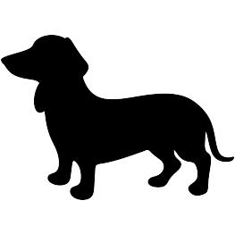 263x262 Wiener Dog Silhouette Cricut Dog Silhouette