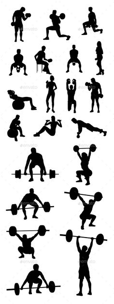 236x627 Weight Lifting Silhouette Vector Download Desserts