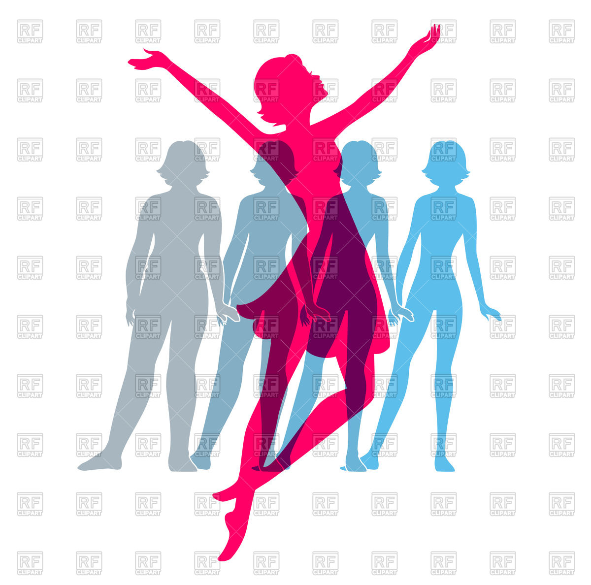 1200x1188 Silhouettes Of Women