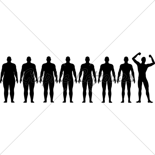 500x500 Before After Fat To Fit Diet Weight Loss Success Gl Stock Images