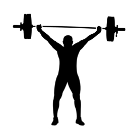 270x270 Weightlifter Silhouette Stencil Free Stencil Gallery