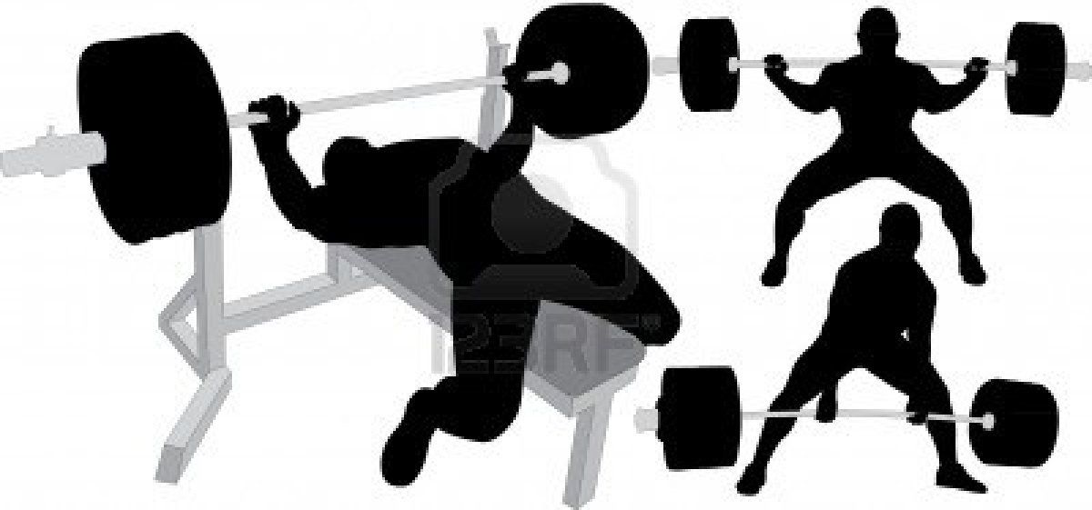 1200x561 Powerlifting, Weightlifting Or Bodybuilding Silhouettes Weight