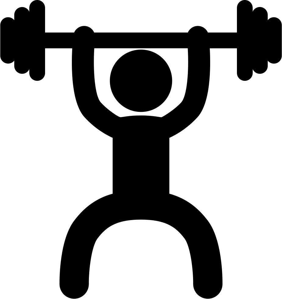 926x981 Weightlifter Frontal Silhouette Svg Png Icon Free Download ( 23169