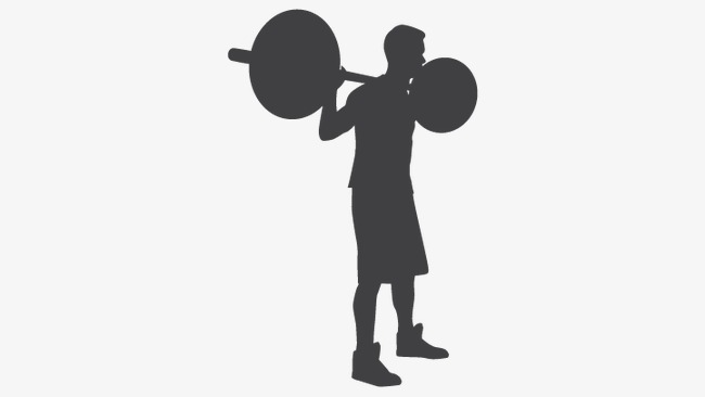650x366 Weightlifting Silhouette Figures, Fitness Silhouette Figures