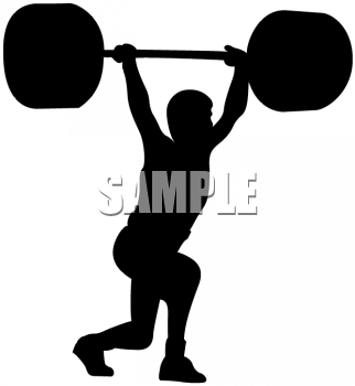 322x350 Free Weightlifting Mouse Clipart