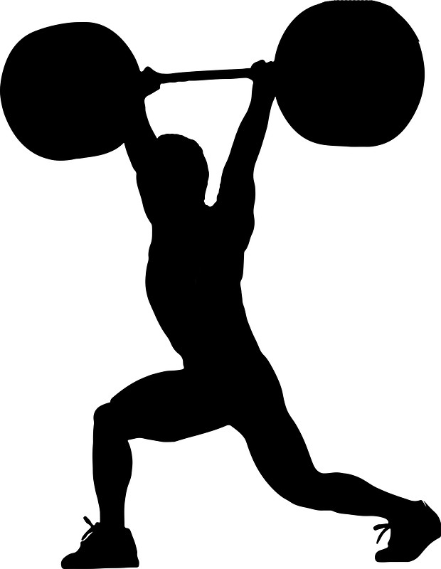 620x800 Weightlifting Exercise Silhouette Stickers By Uptownmatt91