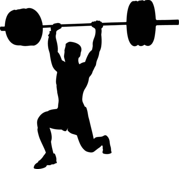 Weightlifting Silhouette at GetDrawings | Free download