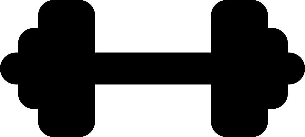 980x440 Weight Silhouette For Medical Sport Practice Svg Png Icon Free