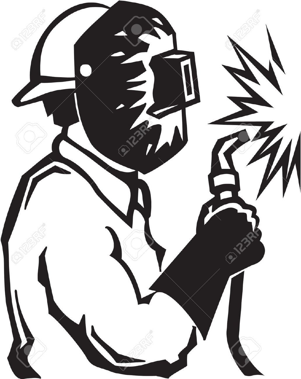 Welder Silhouette Clip Art