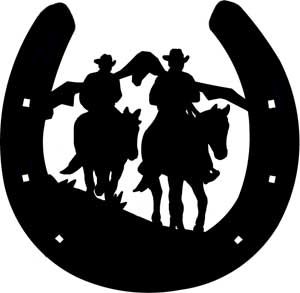 300x293 Image 1 Cowboy Silhouettes Silhouette, Cross