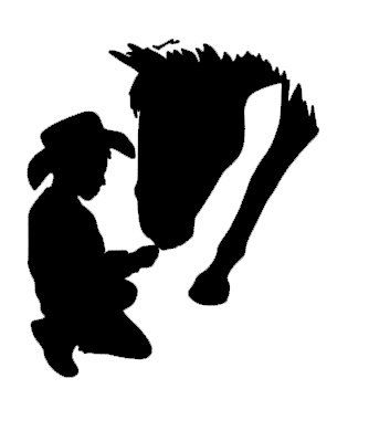 334x390 Silhouette Cowboy
