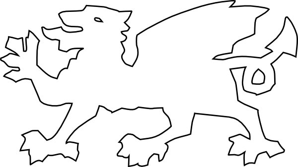 600x337 Welsh Dragon Clip Art