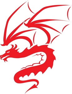 232x300 Dragon Silhouette Clip Art