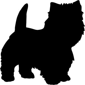 West Highland Terrier Silhouette at GetDrawings | Free download