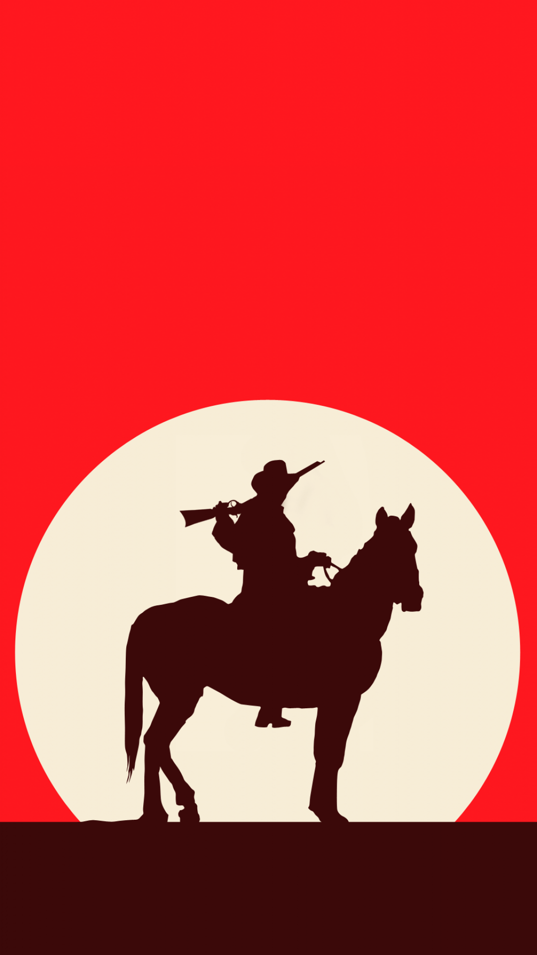 1080x1920 Artistic Cowboy Horse Red Western Red Dead Redemption. Nola Jazz