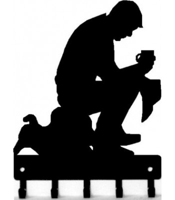 350x400 Cowboy On Horse Mountain Scene Western Wall Sign