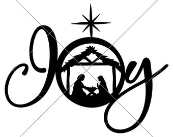 340x270 Nativity Scene Svg Etsy