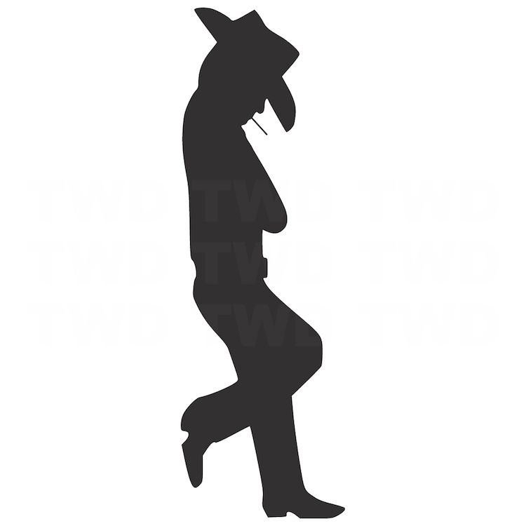 750x750 Leaning Cowboy Decal Sticker Cow Boy Stickers For Outlets