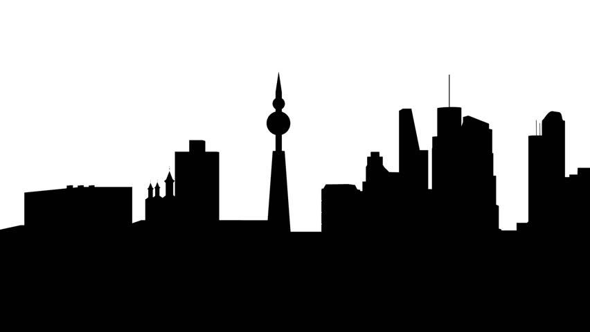 852x480 City Silhouette Stock Footage Video 3250531 Shutterstock