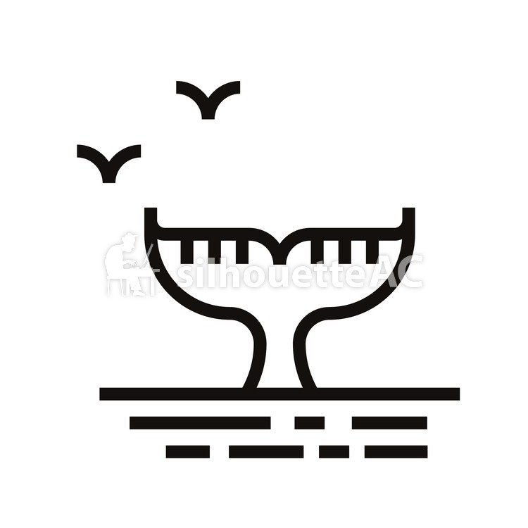 750x750 Free Silhouettes Seagull, Whale, Icon
