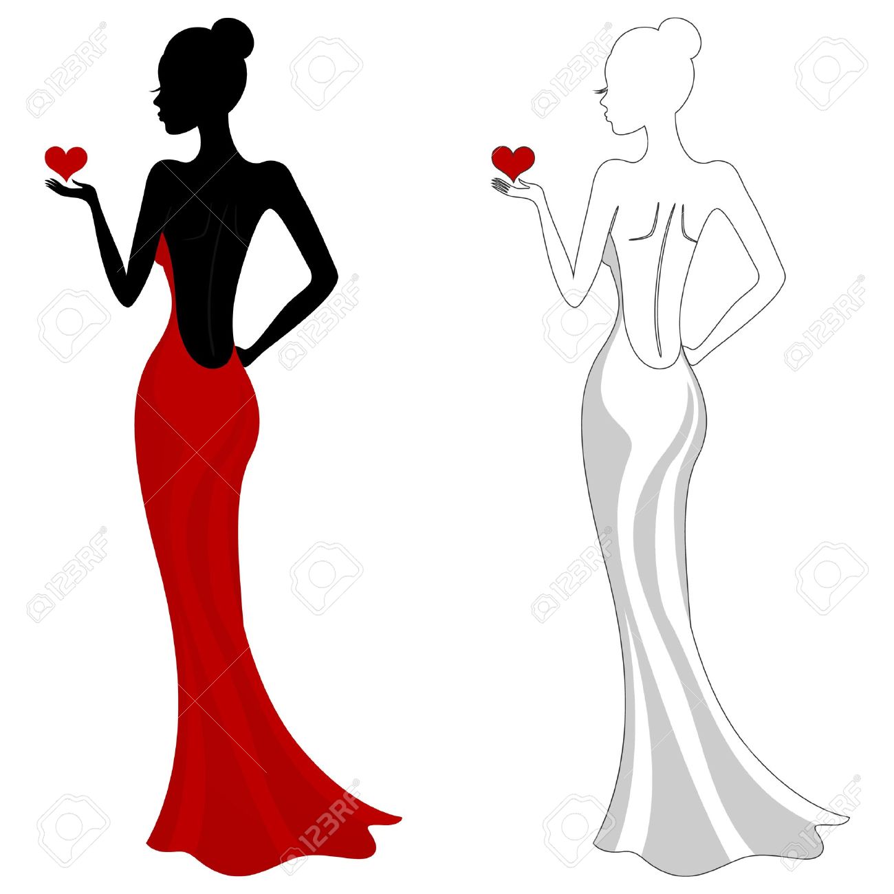 1300x1300 Wedding Dress Clipart Fashion Lady