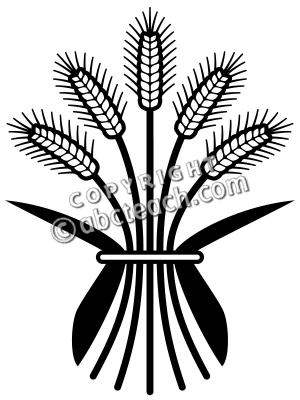 300x400 Wheat Silhouette Clipart