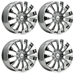 315x303 Pacer 776c Silhouette 776c 2855540 Set 4 Rims 20x8.5 +40mm Offset