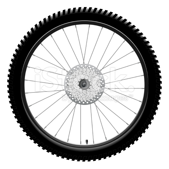 556x556 Bicycle Wheel Silhouette