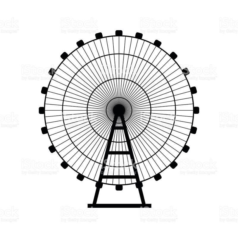 800x800 Ferris Wheel Silhouette Clip Art