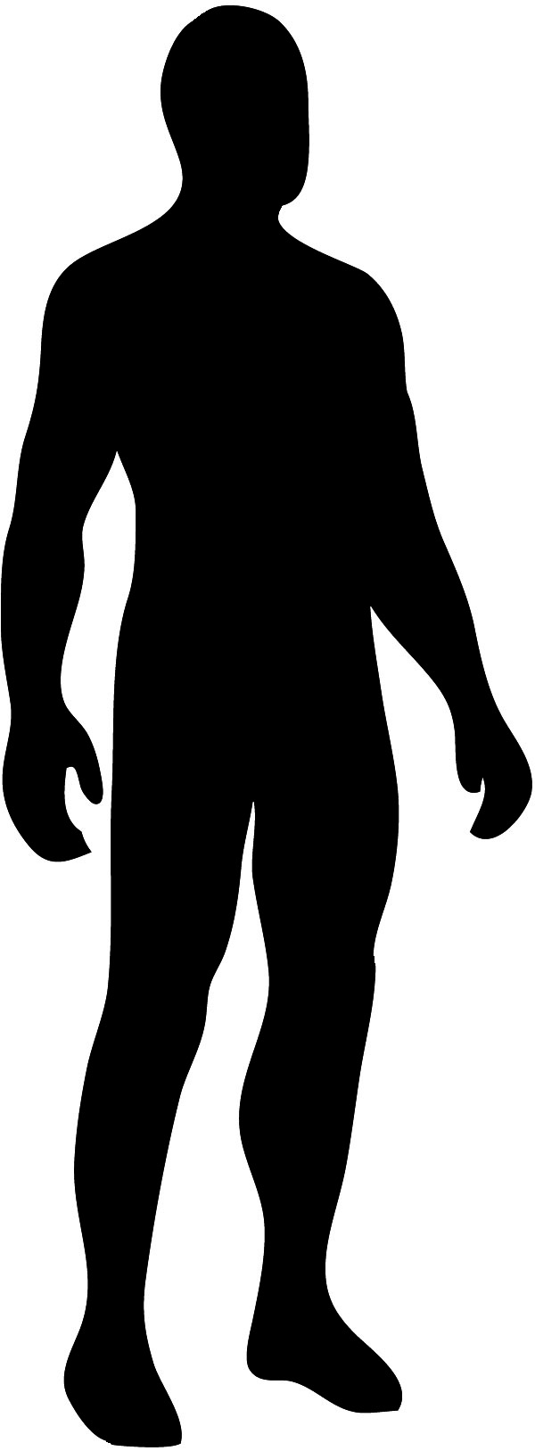 600x1627 Human Silhouette Clipart