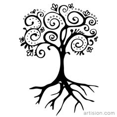 Whimsical Tree Silhouette at GetDrawings | Free download