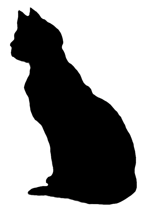 475x709 Cat Silhouette Clip Art Cat Silhouette Looking Cat.png Quilt
