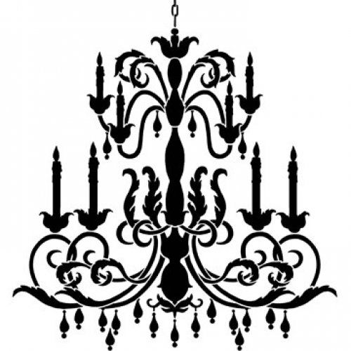 500x500 Chandelier Clipart Simple Chandelier