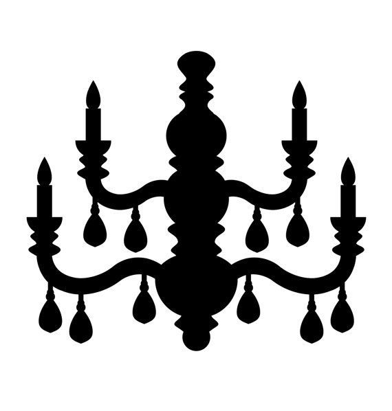 570x598 Chandelier Cut Out Monster High Party Chandeliers