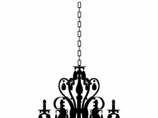 310x233 Antique Chandelier Silhouettes Free Vectors Ui Download