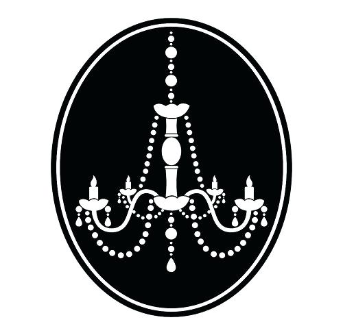 500x489 Silhouette Chandelier As Well As Chandelier Silhouette Vinyl Wall