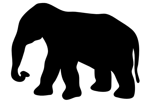477x343 Free Elephant Silhouette Clipart, 1 Page Of Public Domain Clip Art