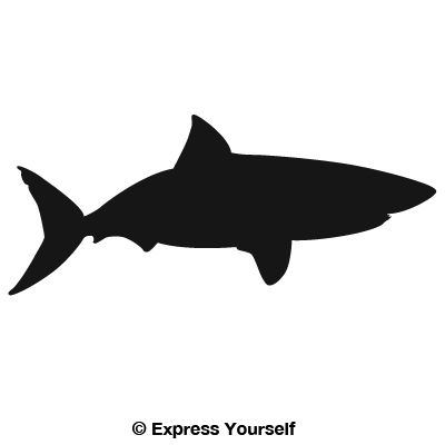 400x400 Great White Shark Decal