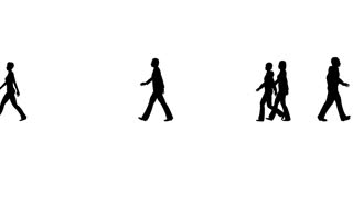 320x180 Silhouettes Of A Crowd Of People Walking In Lobby.people Airport