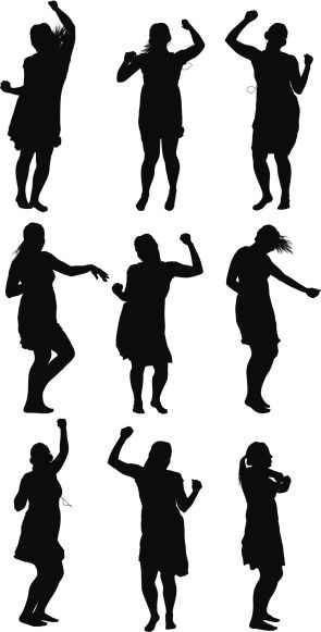 295x581 Vectores Libres De Derechos Multiple Images Of A Woman Dancing