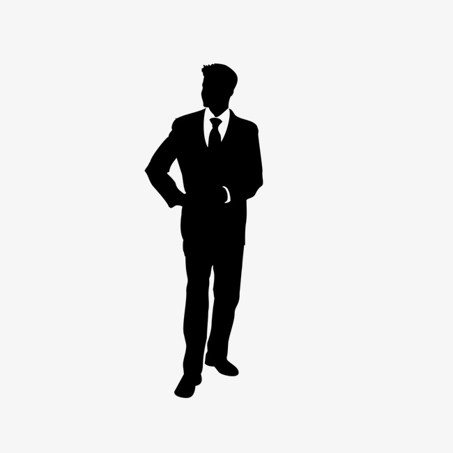 650x650 Business People Silhouette In Black And White, Business, Character