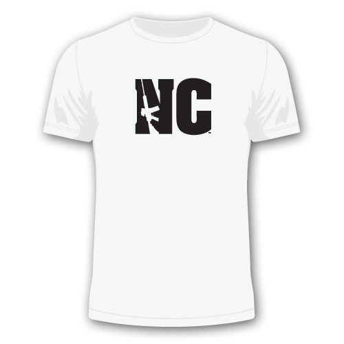 500x500 North Carolina Nc Ar 15 T Shirt Featuring Ar15 Rifle Silhouette