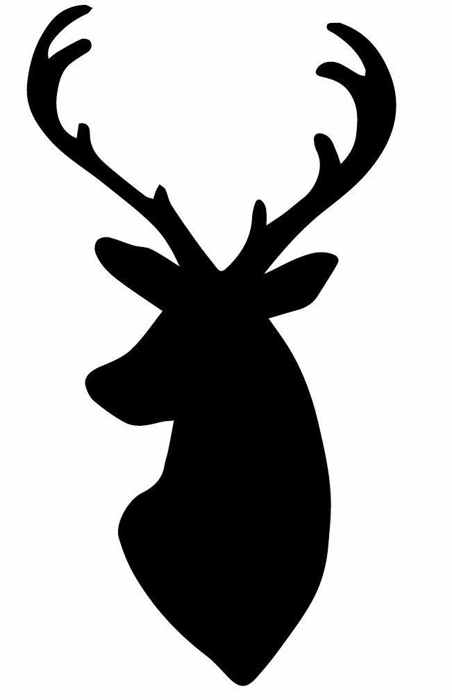 651x1006 Deer Head Clipart