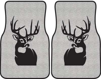 400x314 Perfect 10 Whitetail Deer Silhouette Car Mats