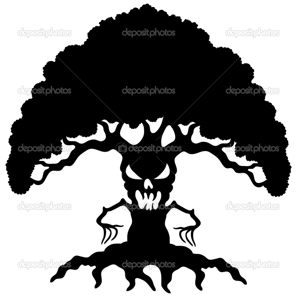 1024x1024 Tree Silhouette On White. Clipart Panda