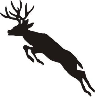 312x317 Whitetail Deer Silhouette Clipart