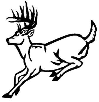 336x349 Whitetail Deer Outline Drawings Deer Running Outline Wall Decal