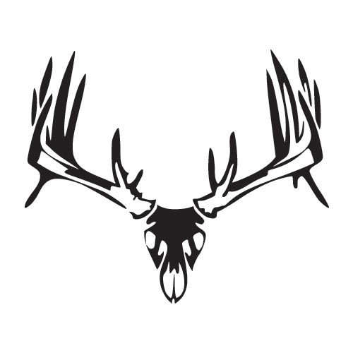 500x500 Whitetail Silhouette Clip Art