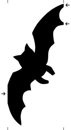 236x429 Bat Silhouette Stencil D Silhouette Bat Silhouette