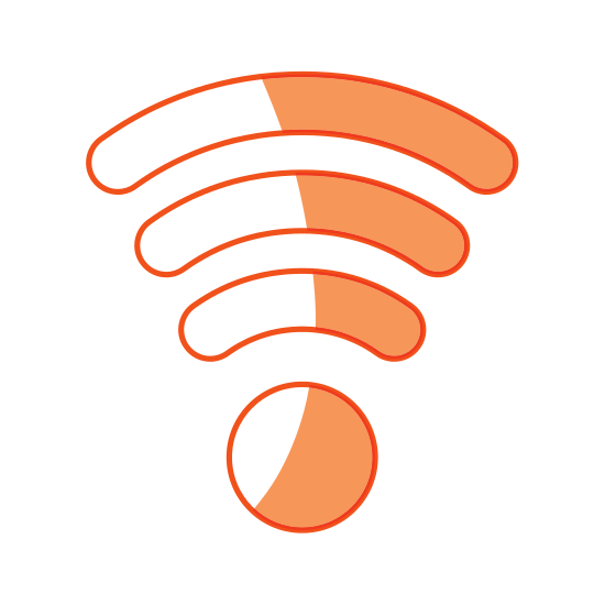 550x550 Silhouette Wifi Symbol Icon Design
